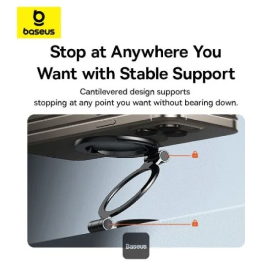Baseus MagPro Series II Magnetic Car Mount Stick-on Version - Cosmic Black